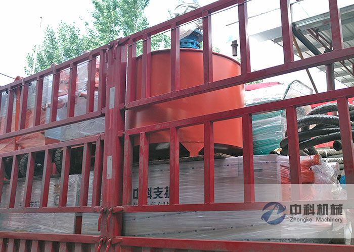 合肥（féi）雙液注漿機、擠壓式注漿機、灰漿（jiāng）攪（jiǎo）拌機發貨現場-0