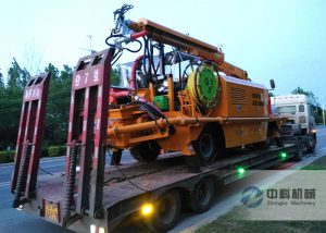 工程底盤混凝土濕噴機械手發貨現（xiàn）場