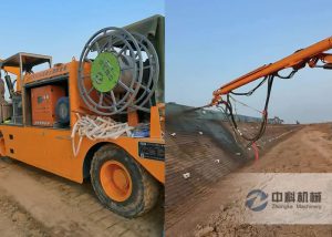 ZHSP3016工程混凝土濕噴台車施工視頻