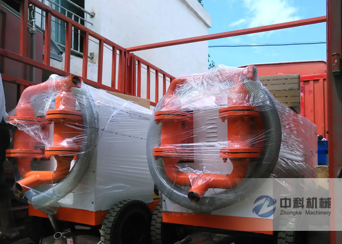 中鐵四局水泥砂漿注漿（jiāng）機發貨（huò）現（xiàn）場-0