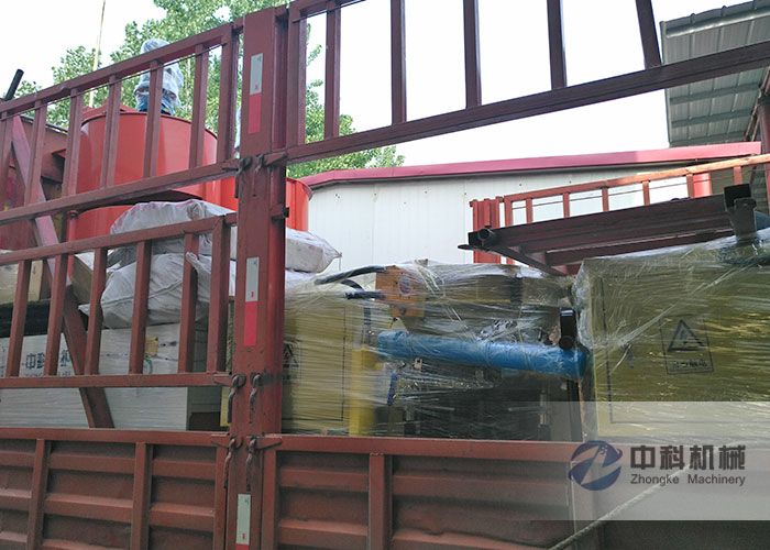 石家莊雙液注漿機、PZ-6噴漿機、灰漿（jiāng）攪拌機發貨現場（chǎng）-0