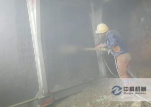 90型液壓混凝土（tǔ）濕噴機施工視頻