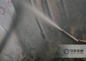 隧道用雙噴頭混（hún）凝土濕噴（pēn）機施工視頻