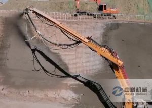 大型（xíng）混凝土濕噴台車施工視頻