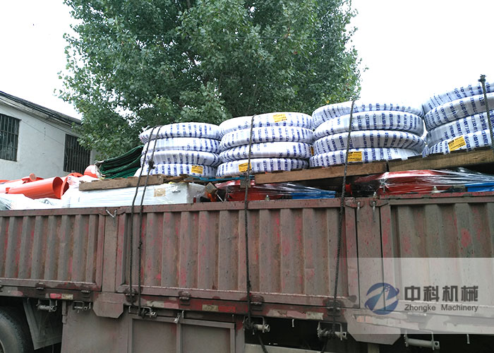 南寧雙液注漿機、PZ-6噴漿機、灰漿攪拌機（jī）及噴漿（jiāng）機配件發貨現場-1