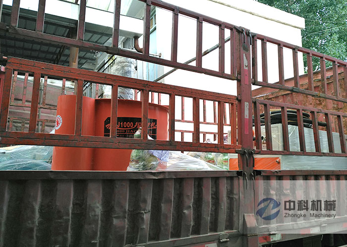 北京雙液注漿機、單缸砂漿（jiāng）泵、灰漿攪拌機發貨現場-0