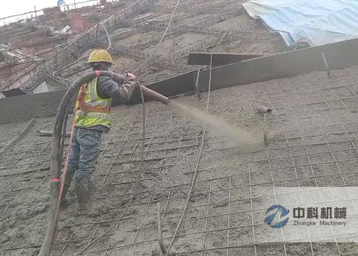 小型混凝土液壓濕噴機施工(gōng)視頻