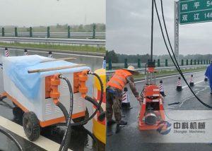 液壓雙液注漿機、注漿加固鑽（zuàn）機施工視頻
