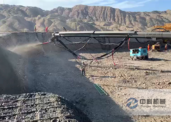 混凝土濕（shī）噴機（jī）械手施工視頻（pín）