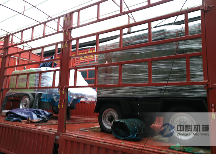 中（zhōng）鐵（tiě）二局（jú）液壓混凝土濕噴機、空壓機發貨現場-0