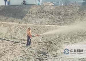 液壓混凝土（tǔ）濕（shī）噴機基坑（kēng）支護施工視頻