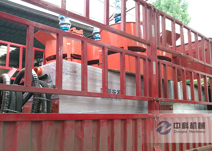 北京雙液（yè）注漿機、灰漿攪（jiǎo）拌機發貨（huò）現場-0