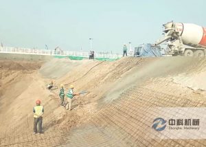 邊坡支護液壓濕噴（pēn）機施工視頻