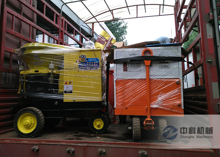 西寧雙液注漿機（jī）、PZ-6混（hún）凝土噴漿機發貨現場-0