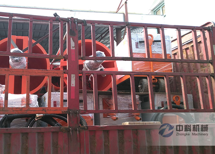 深圳雙液（yè）注漿機、灰漿攪拌機發貨現場-0