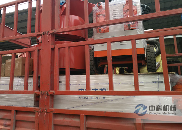 廣州雙（shuāng）液注漿機、灰漿攪拌機（jī）發貨現場-0