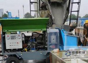 小型（xíng）液壓泵送式濕噴機施工視頻