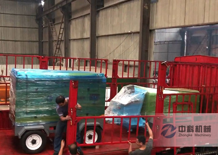 小型混凝土濕噴機（jī）、空壓機發貨（huò）現場-0