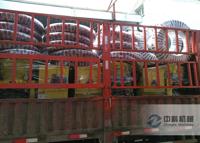 石家莊PZ-6混凝土噴漿機及噴漿機（jī）配件發貨現場-0