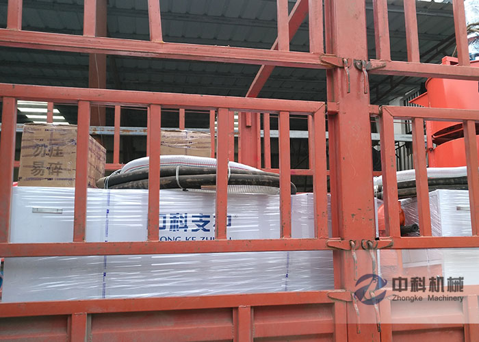 廣州雙液注漿機、灰漿攪（jiǎo）拌機（jī）發貨現（xiàn）場-0