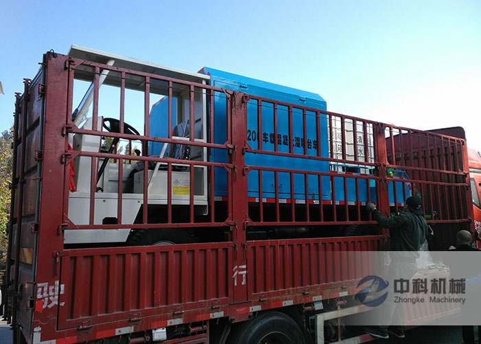 ZKHP20G車載混凝（níng）土濕噴台（tái）車發貨現場-0