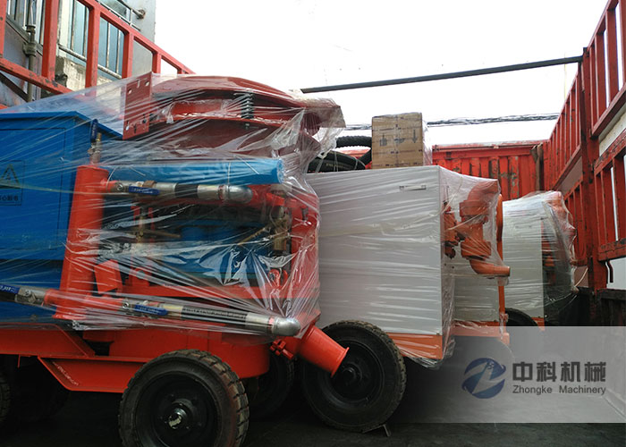 重慶雙液（yè）注（zhù）漿機、PZ-6混凝土（tǔ）噴漿（jiāng）機發貨現場-0