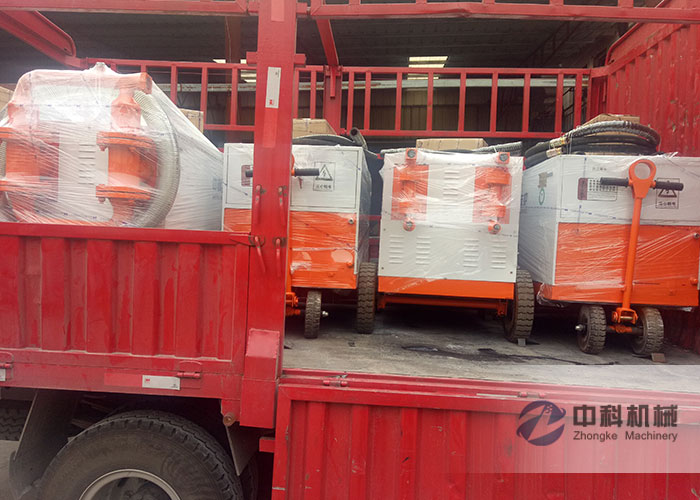 天津雙液注漿機、水（shuǐ）泥砂（shā）漿注漿機發貨現場-0