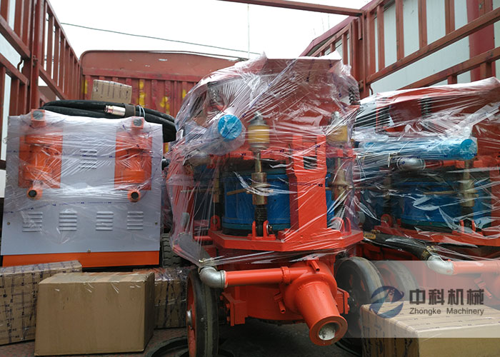 武漢雙液注漿機、PZ-6混凝土噴漿機發貨（huò）現場-0