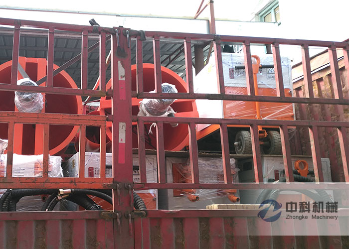 蘇州雙液注（zhù）漿機、灰漿攪（jiǎo）拌機發貨現場-0