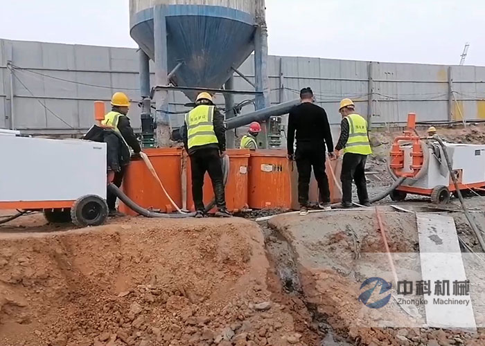 ZKSJ200雙缸液壓砂漿泵施工視（shì）頻