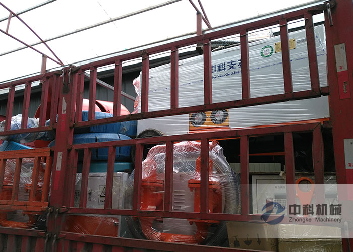 南寧雙液注漿（jiāng）機、水泥（ní）砂漿注漿機、灰漿（jiāng）攪拌機（jī）發貨現場-0