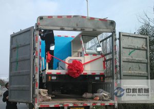 ZKHP20G車載混凝土濕噴台車發貨現場