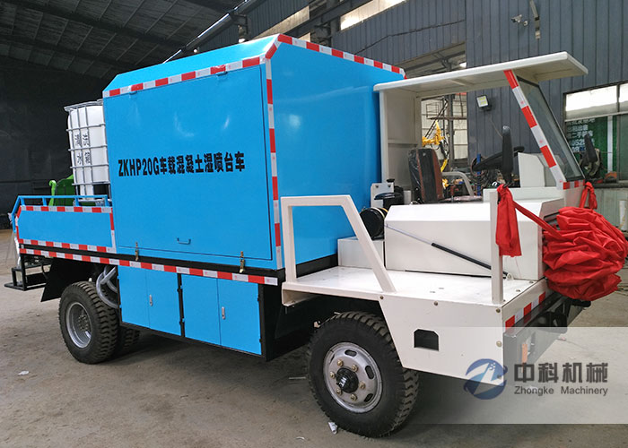ZKHP20G車載混凝土（tǔ）濕噴台車發貨現場-1