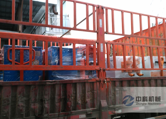 成都雙液注漿機、PZ-6混凝土噴漿機（jī）發貨現場-0