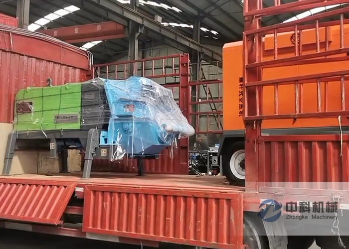 雄安新區液壓濕噴機、空壓機發貨現場-0