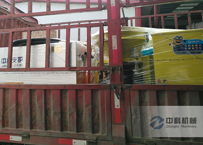 成都雙液注（zhù）漿機、PZ-6混凝土噴漿機發貨現場-0