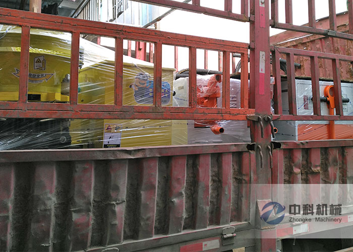 濟南雙液注漿機、PZ-6混凝土（tǔ）噴（pēn）漿機發貨現場-0