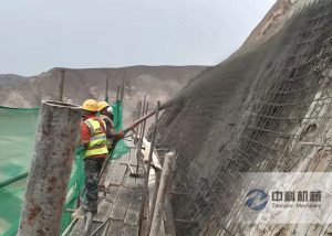 雙（shuāng）噴液壓（yā）混凝土濕噴機施工視頻