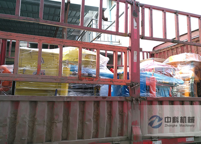 福州（zhōu）雙液注漿機、轉子濕噴機、PZ-6噴漿機發貨現場-0