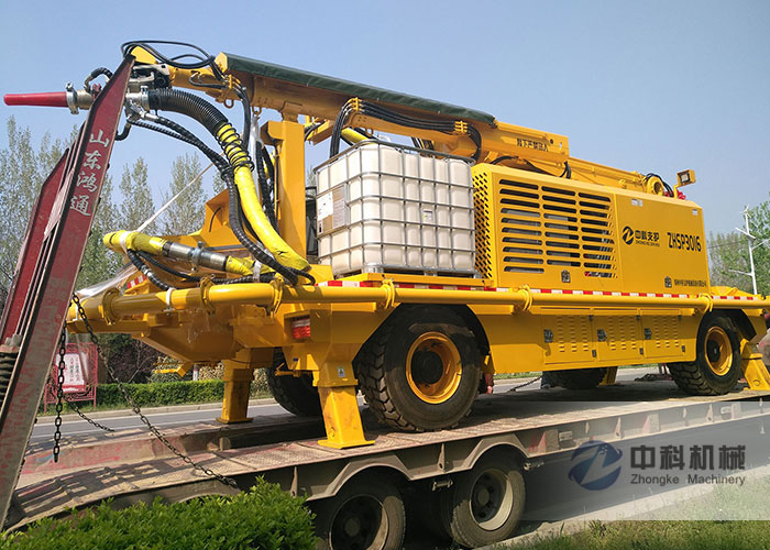 ZHSP3016混凝土濕噴台車發貨現場-1