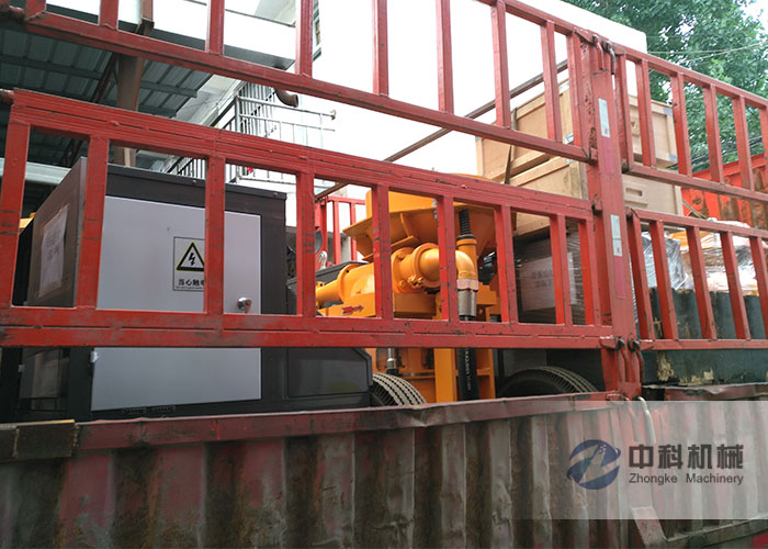 轉（zhuǎn）子活塞式混凝土濕噴機發貨現場-0