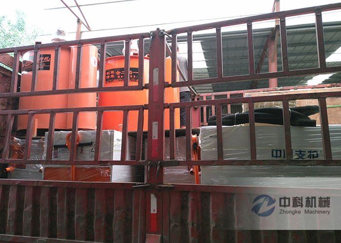 福州雙液（yè）注漿機、灰漿攪拌機發貨現場-0