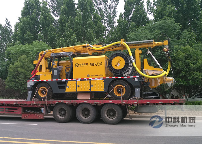 ZHSP3016工程混凝土濕噴台（tái）車發貨現場-0