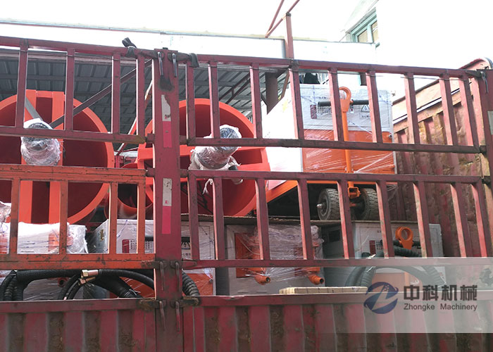 上海雙液（yè）注漿機、灰漿攪拌機（jī）發貨現場-0