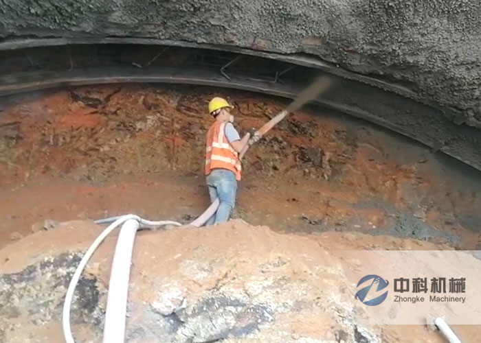 隧道車載（zǎi）式濕噴機（jī）施工（gōng）視頻