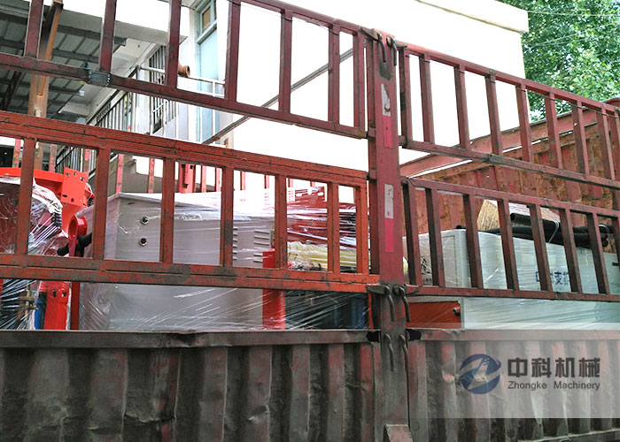 濟南雙液注漿（jiāng）機、PZ-7混凝土噴漿機發貨現場-0