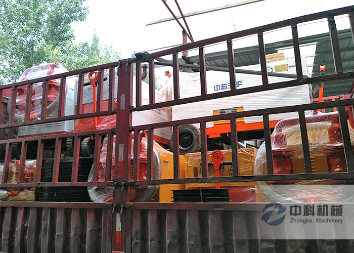 昆明雙液注漿機、液壓砂（shā）漿注漿（jiāng）機發貨現場