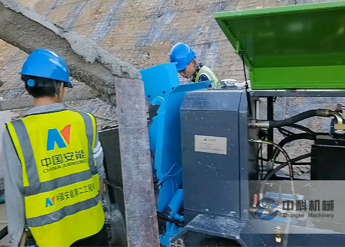 90A小型液壓濕噴(pēn)機施工視頻(pín)