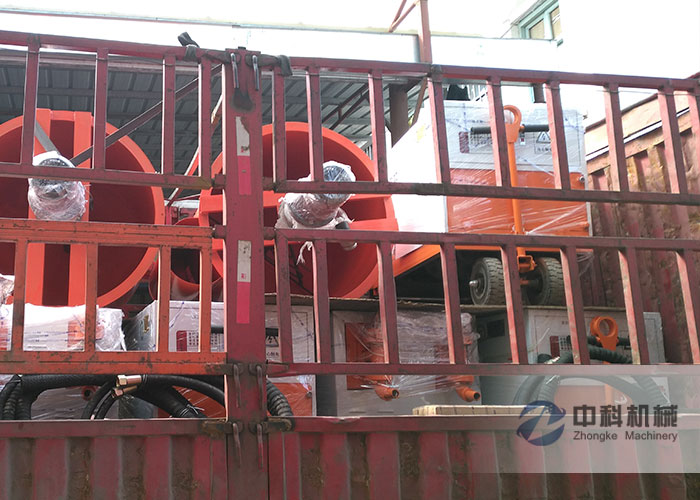 天津雙液注漿機（jī）、灰漿攪拌機發貨現場-0