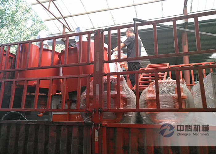 南寧雙液注漿機、雙缸（gāng）液壓（yā）砂（shā）漿泵、灰漿攪拌機發貨現（xiàn）場-0